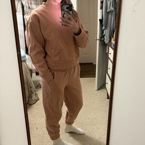 a new day Women's Tan Sweat Set